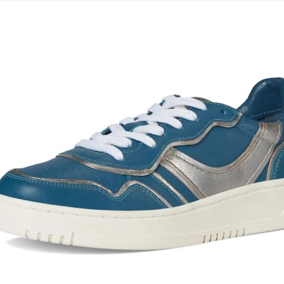 new FREE PEOPLE Retro Thirty Love Sneakers Blue Combo $138 Retail 255 4S2 - Picture 3 of 9